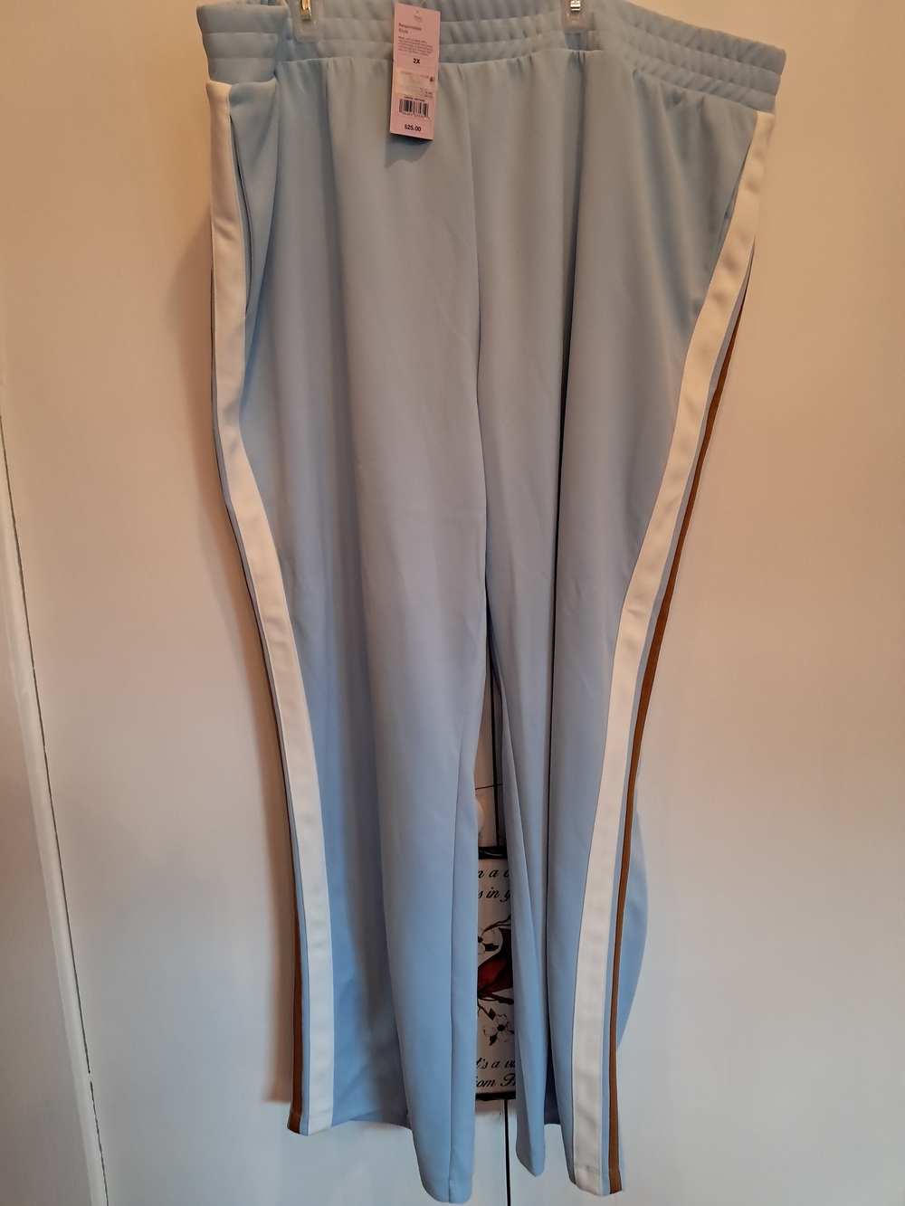 wild fable Light Blue Joggers with White Side Stripe